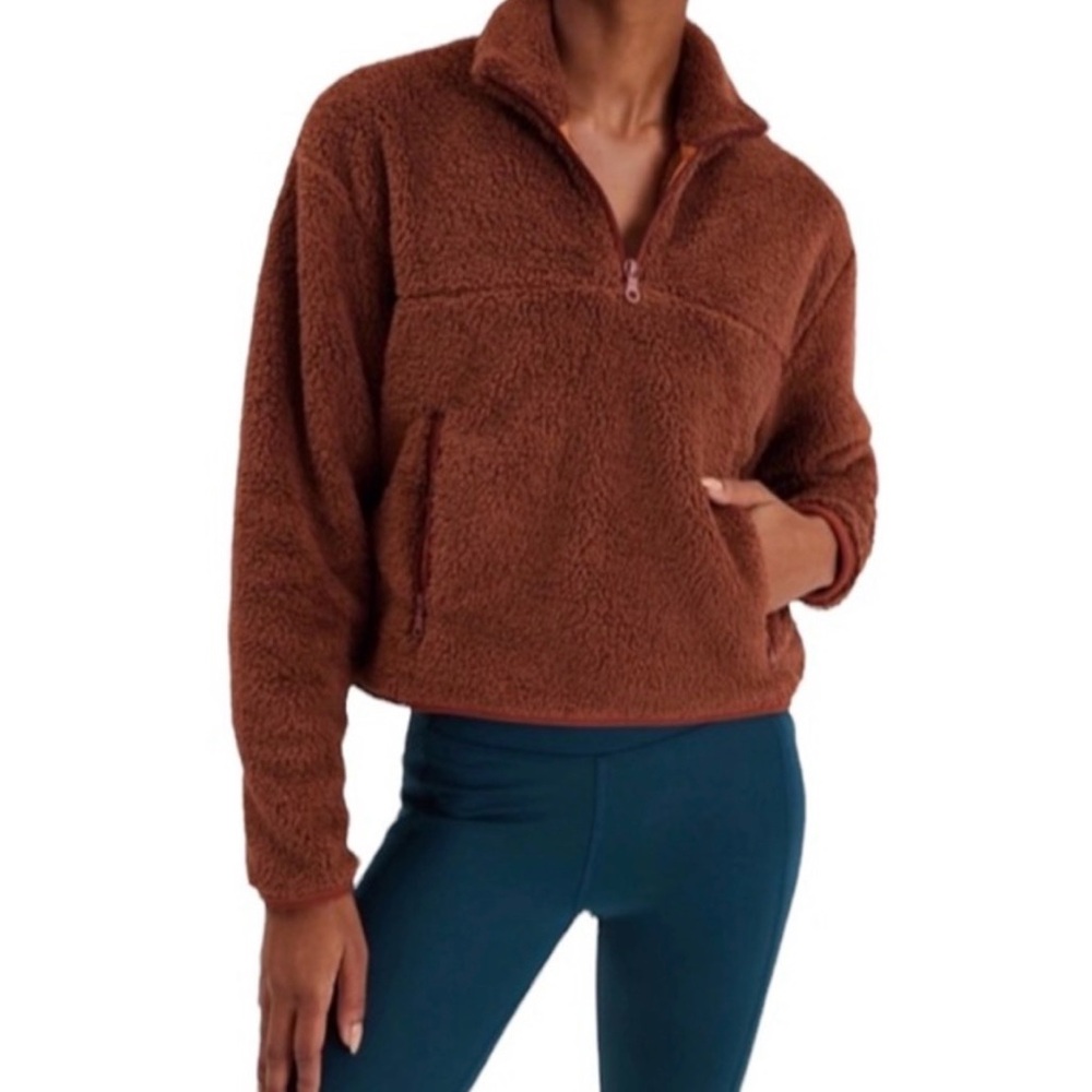 Girlfriend Collective Fleece Oversized Full-Zip Sherpa Jacket